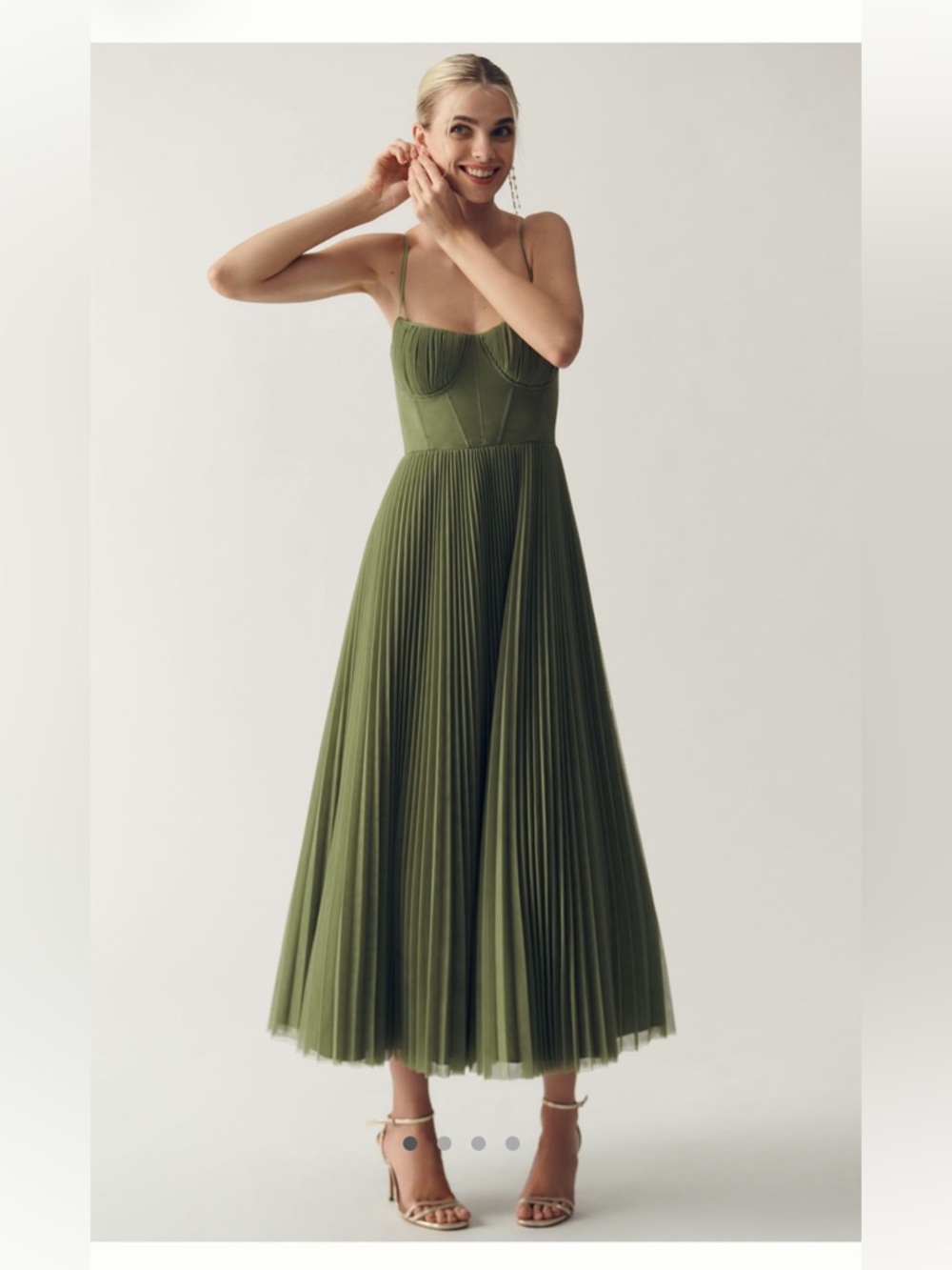 Anthropologie Hutch Amara Tulle Corset Dress- Size 16
